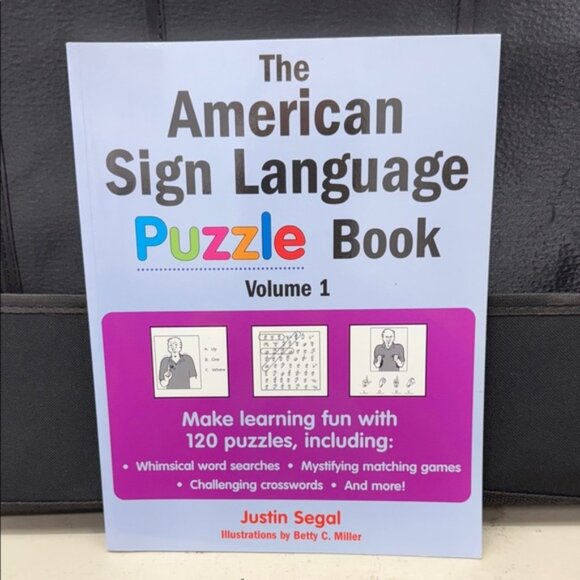 American Sign Language Puzzle Book Volume 1 - Picture 1 of 3